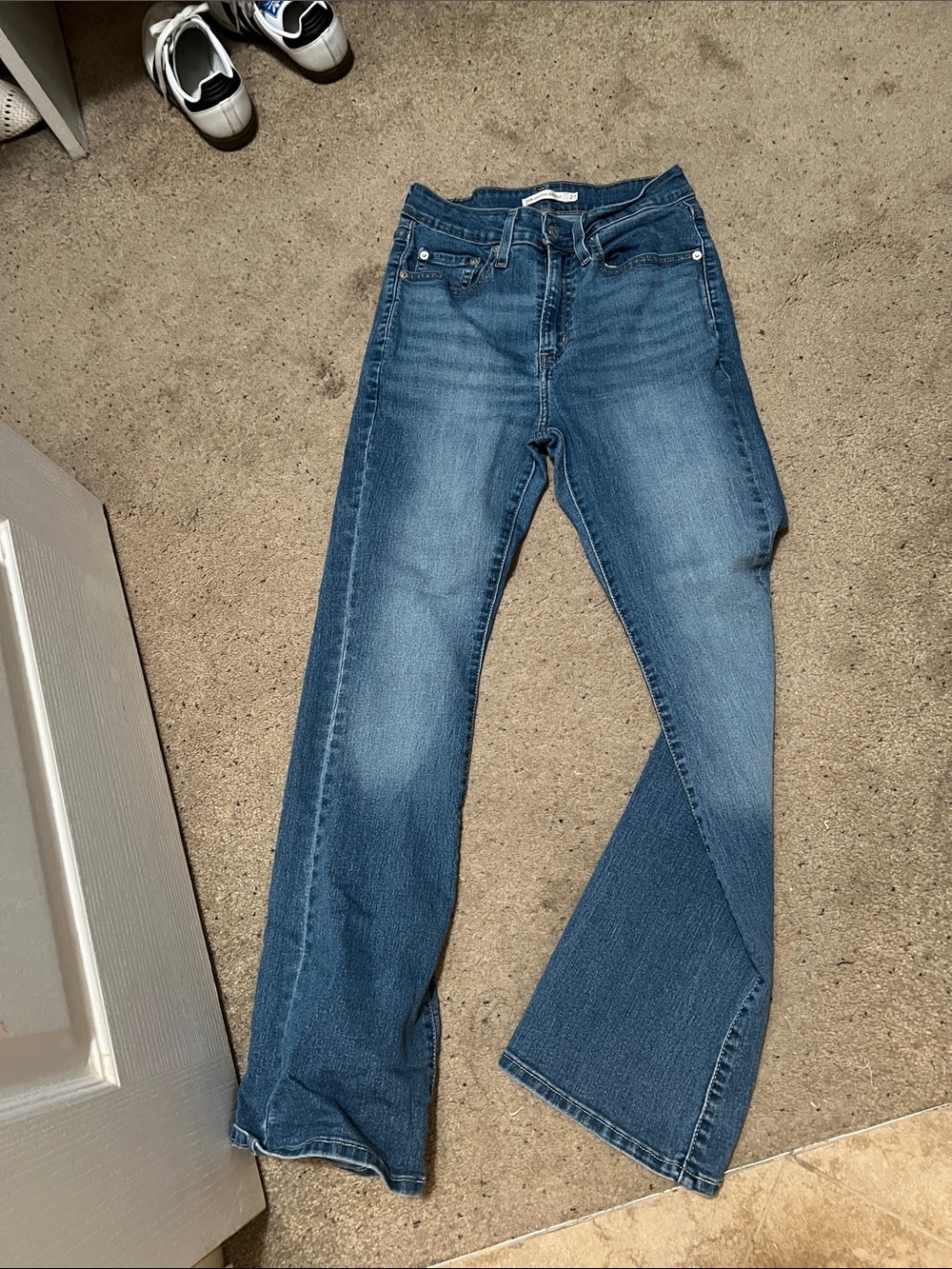 Levi's Women's High-Rise Blue Straight Jeans